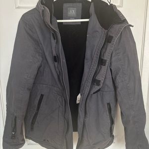 AX ARMANI EXCHANGE HOODED SKI JACKET LIKE NEW